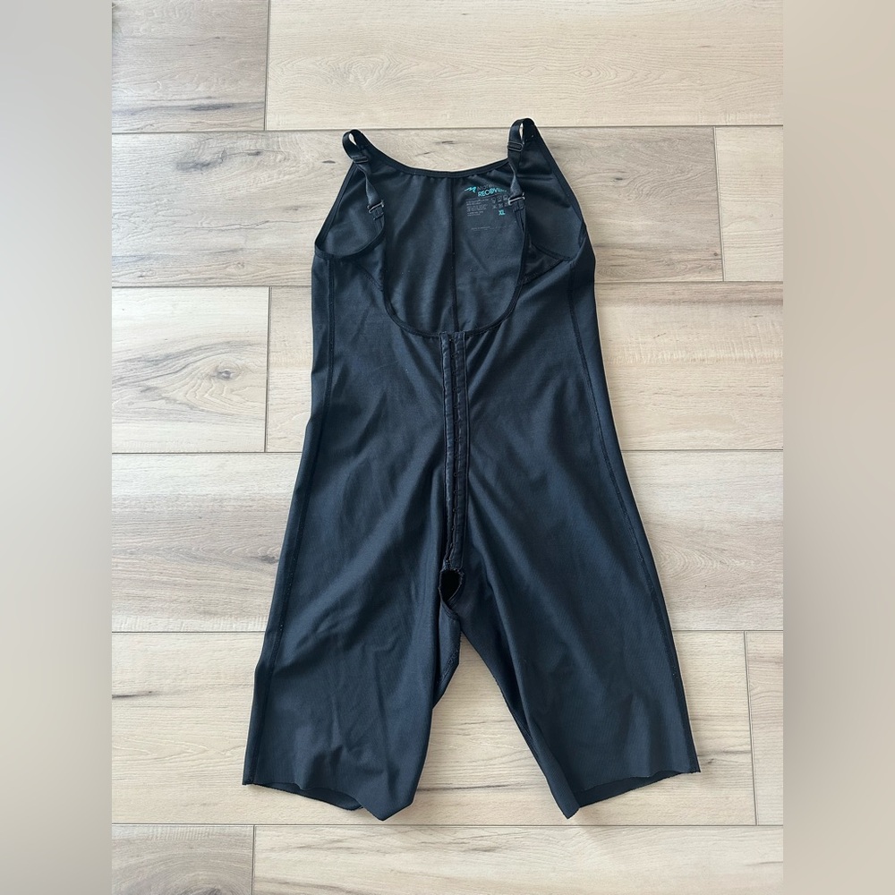 Marena Recovery Compression Bodysuit high-back knee length XL black